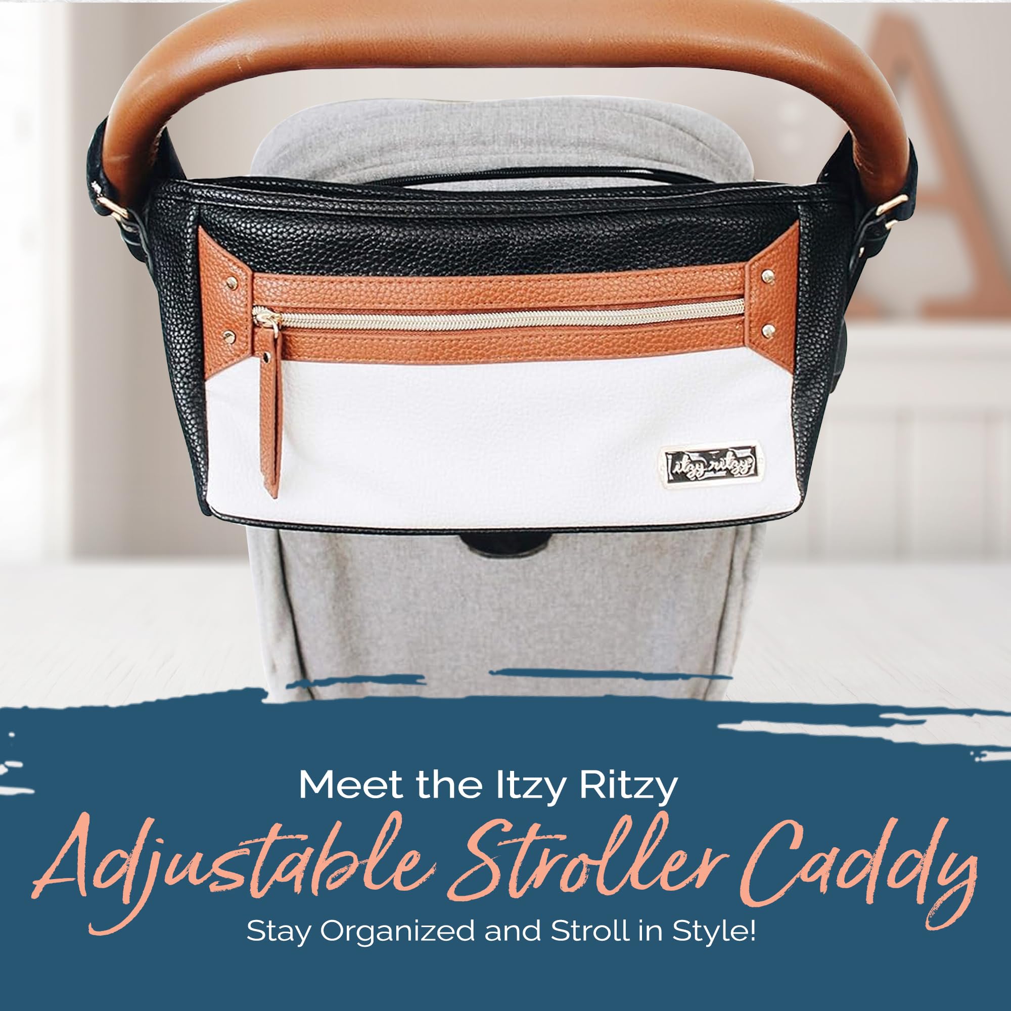 Foto 3 pulgar | Organizador Para Silla De Paseo Itzy Ritzy, Ajustable, Color Café Y Crema - Venta Internacional.
