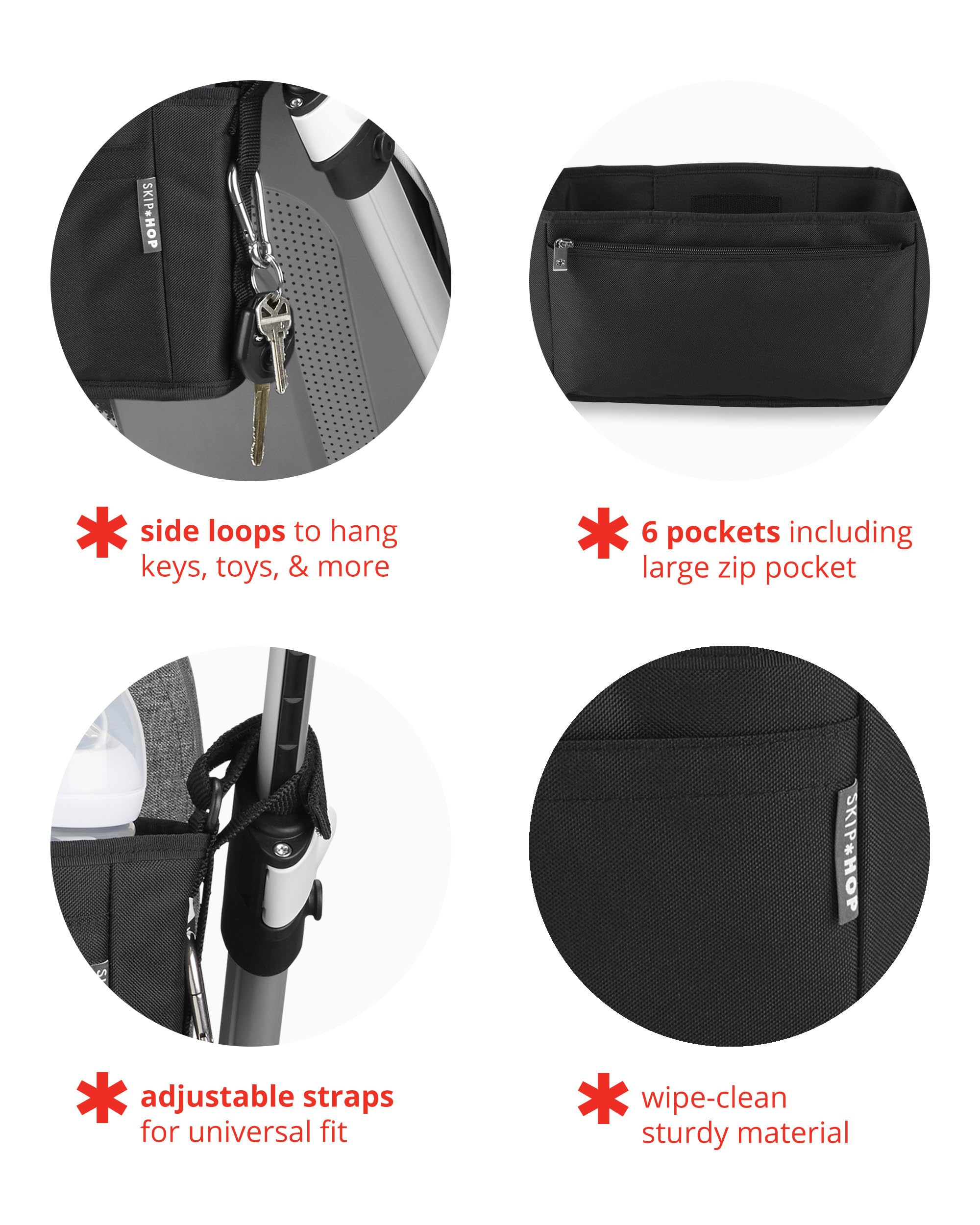 Foto 3 pulgar | Organizador Para Cochecitos Skip Hop Grab & Go Ultra Black - Venta Internacional.