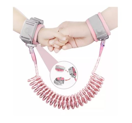 Foto 2 pulgar | Pulsera Correa De Seguridad Caminador Para Niños 2.5m Rosa