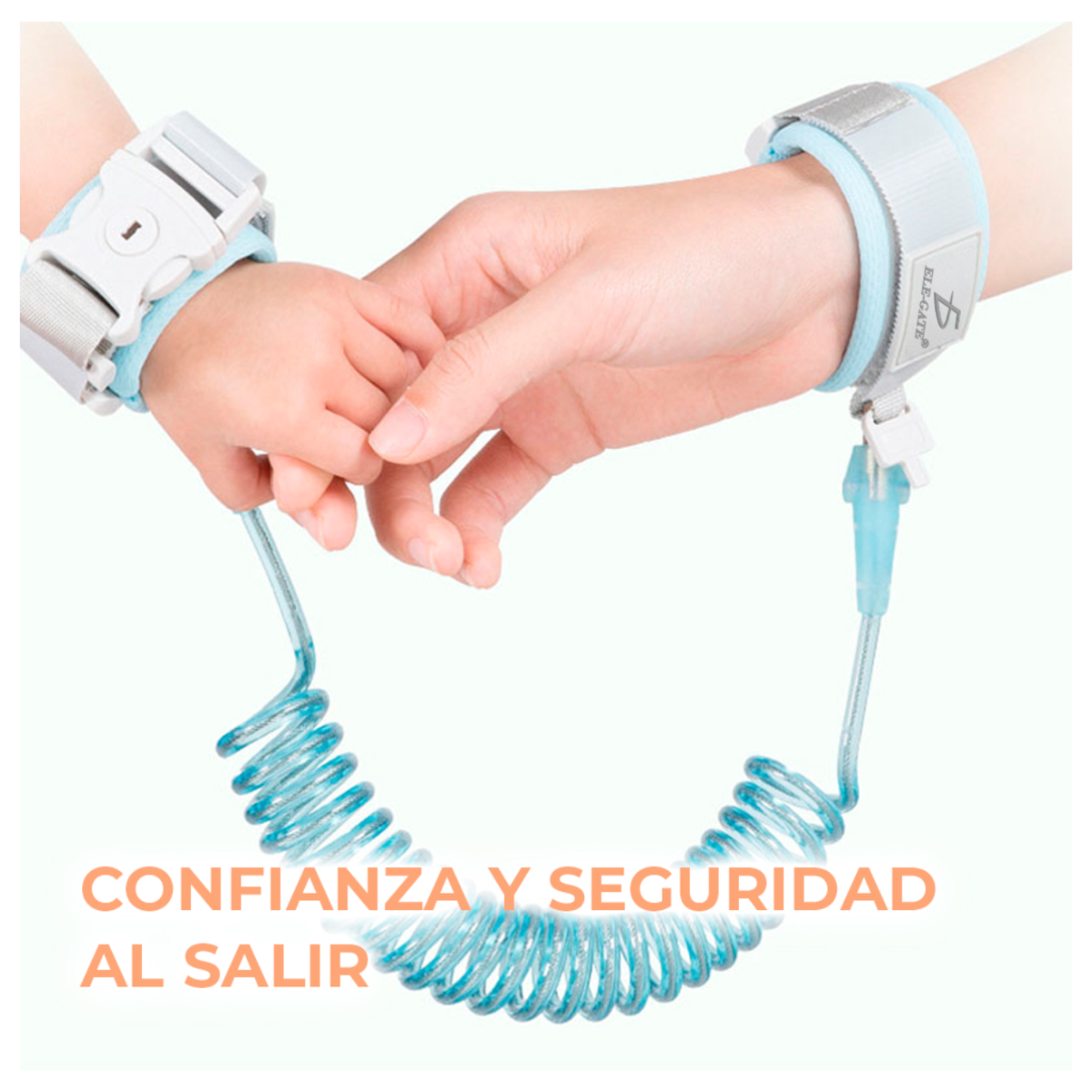 Foto 7 pulgar | Pulsera De Seguridad Con Llave Para Niños Pequeños Ajustable Y Elástica Color Rosa