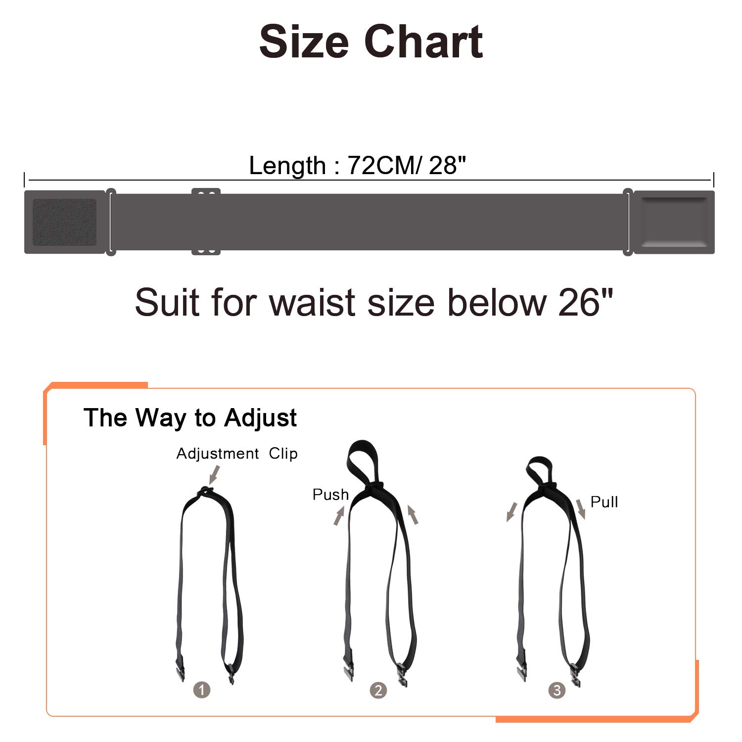 Foto 4 pulgar | Cinturón Magnético Ajustable Xzqtive Para Niños Y Niñas, Paquete De 2 - Venta Internacional.