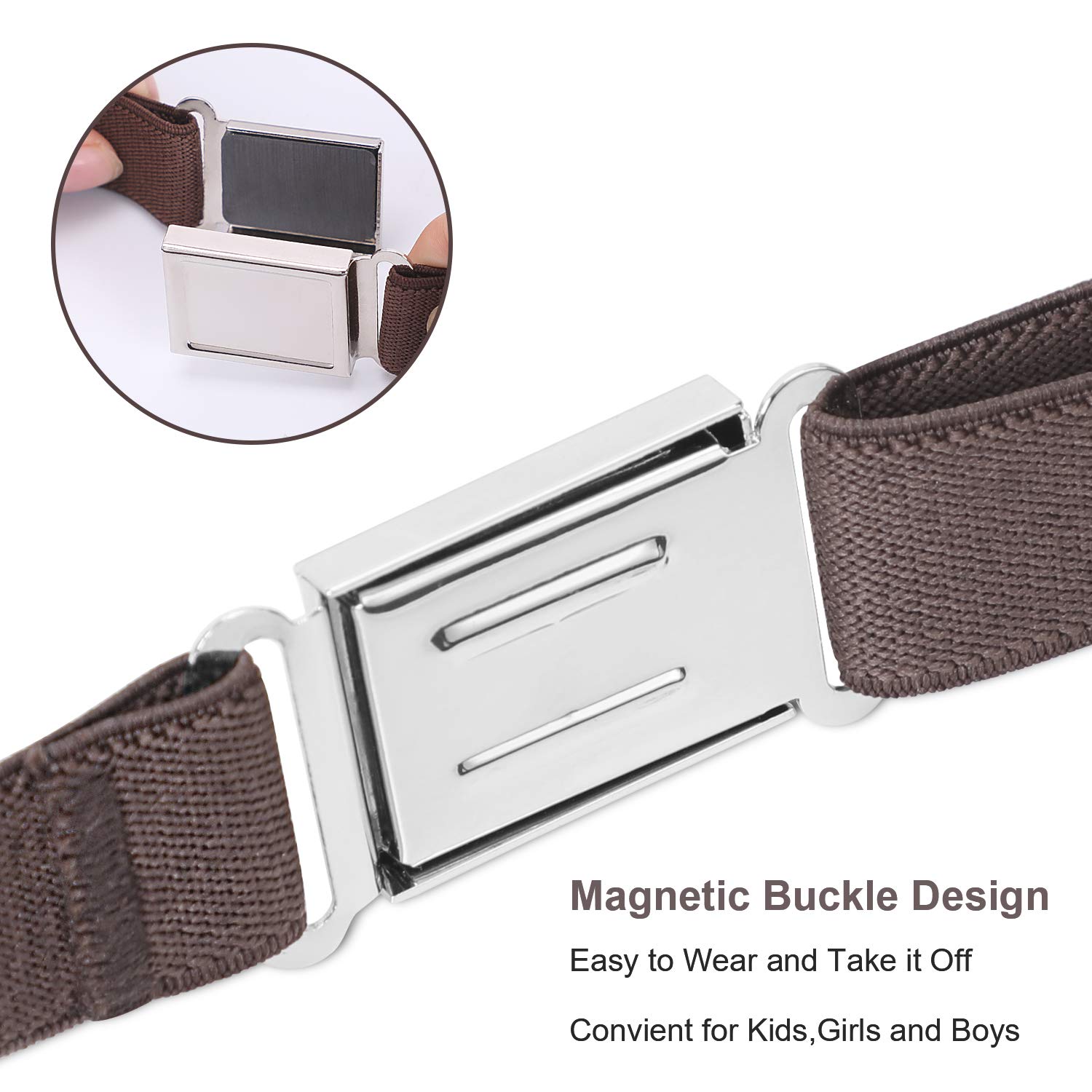Foto 6 pulgar | Cinturón Magnético Ajustable Xzqtive Para Niños Y Niñas, Paquete De 2 - Venta Internacional.