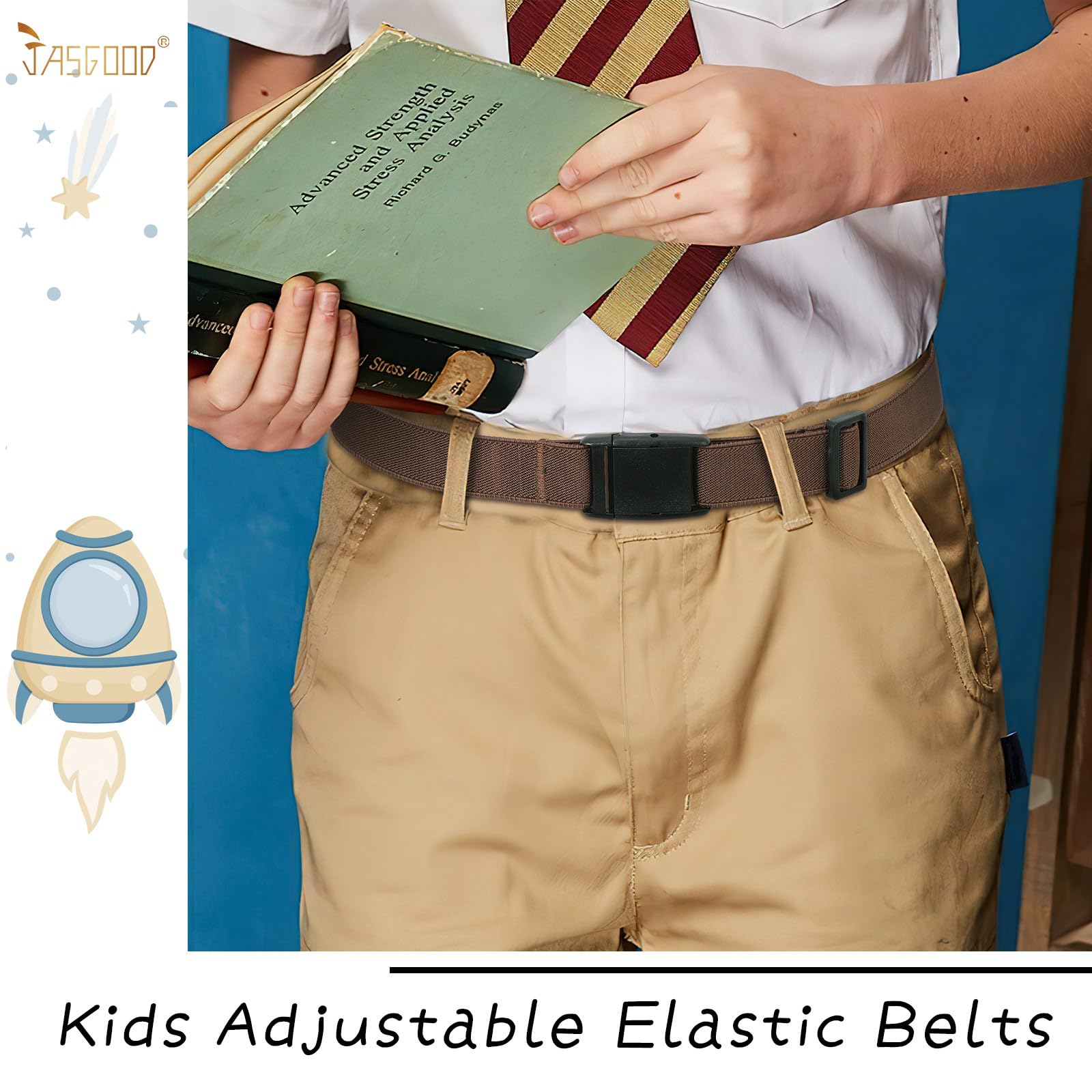 Foto 2 | Cinturón Elástico Ajustable Para Niños Y Niñas Sin Níquel - Venta Internacional.