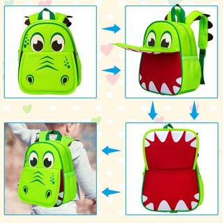 Foto 4 | Arnés De Seguridad Con Forma De Mochila Agsdon Para Dinosaurios, 9.5 Pulgadas - Venta Internacional.
