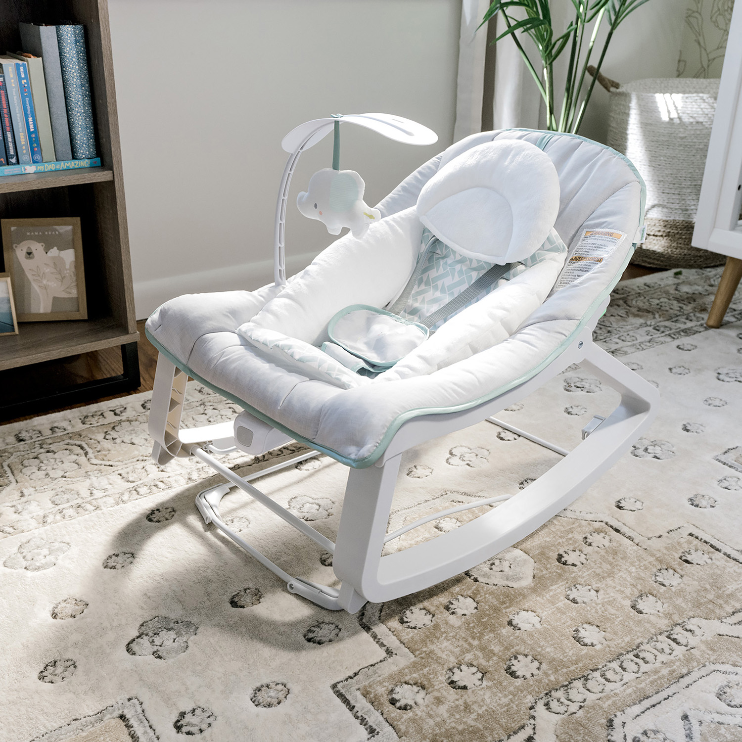 Foto 4 pulgar | Silla Mecedora Bouncer Vibradora 3 en 1 Ingenuity color Gris