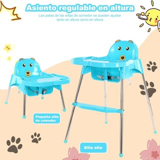 Foto 3 | Silla Periquera con Cinturón Extensible color Azul para Bebé