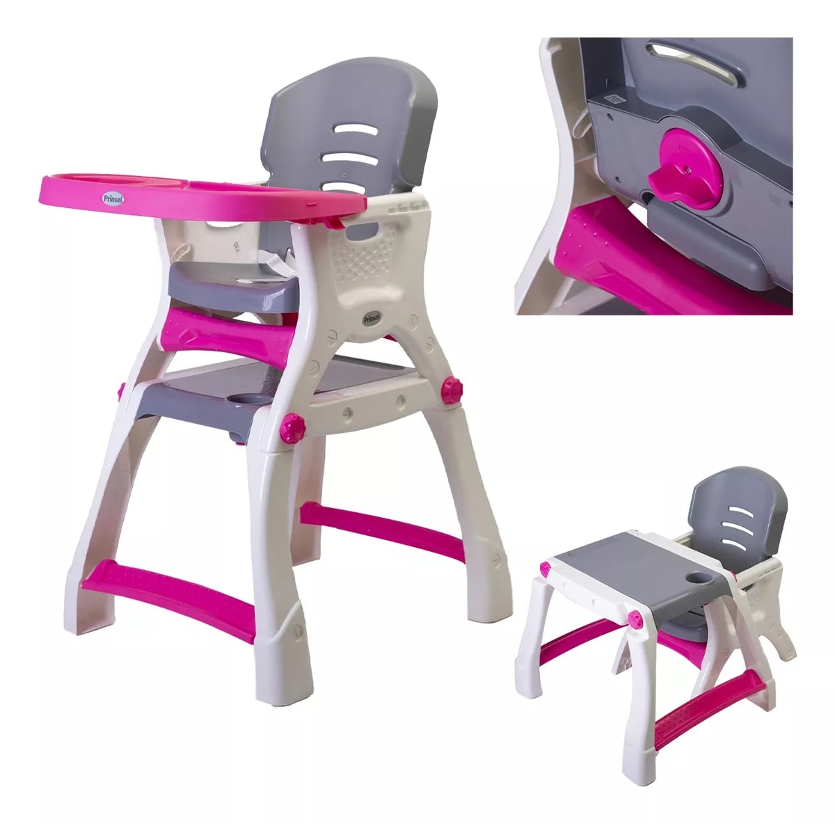 Silla Periquera Prinsel Caddy color Rosa $1,589