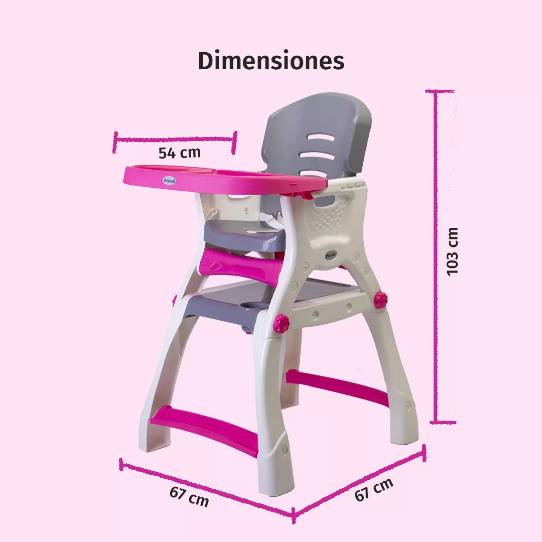 Foto 5 | Silla Periquera Prinsel Caddy color Rosa