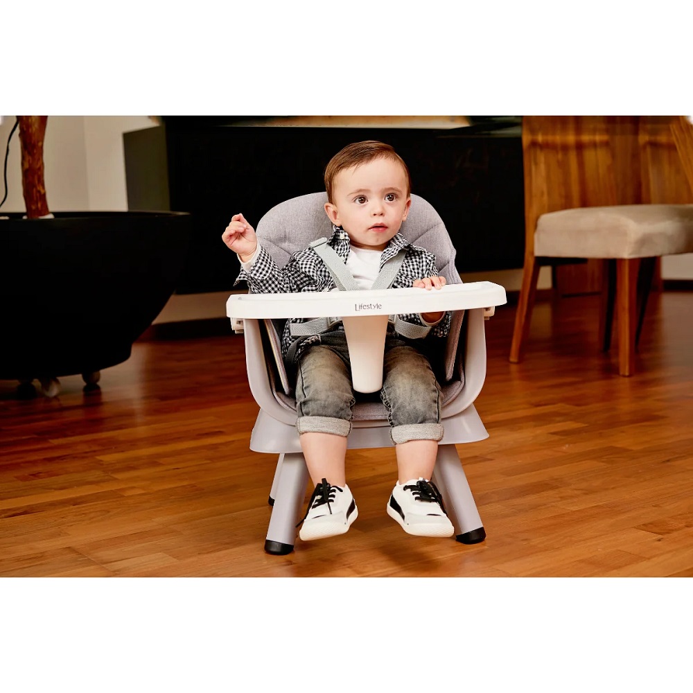 Foto 6 | Silla Alta Manes Lifestyle By Infanti 232BHP002DGR color Gris 7 en 1 Gira 360°