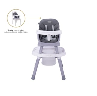 Foto 7 | Silla Alta Manes Lifestyle By Infanti 232BHP002DGR color Gris 7 en 1 Gira 360°