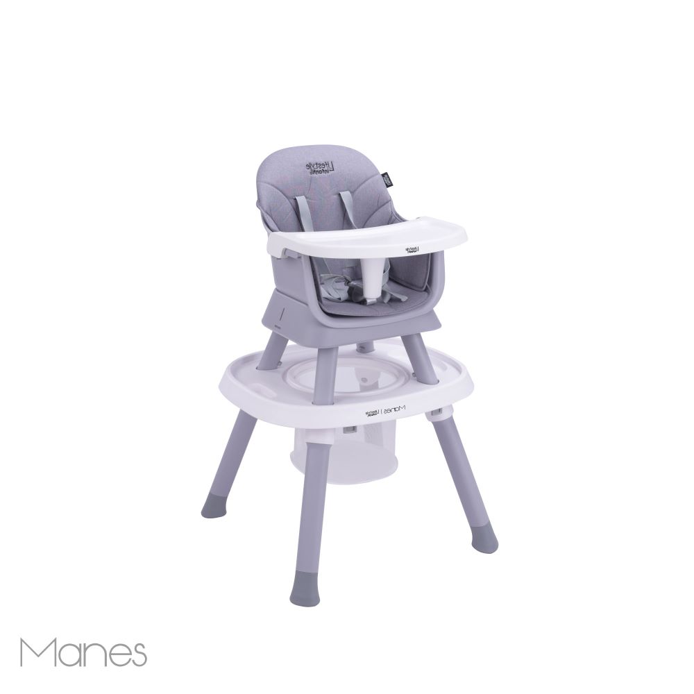 Foto 2 | Silla Alta Manes 7 En 1 Gira 360° Gris Lifestyle By Infanti