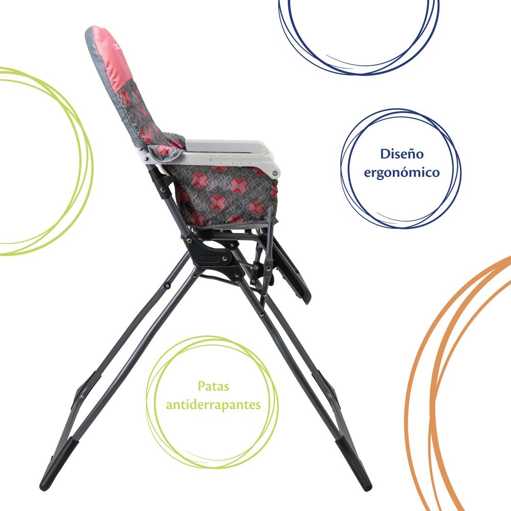 Foto 6 | Silla Alta Periquera Cosco HC225ETYB color Rosa Simple Fold Stencil