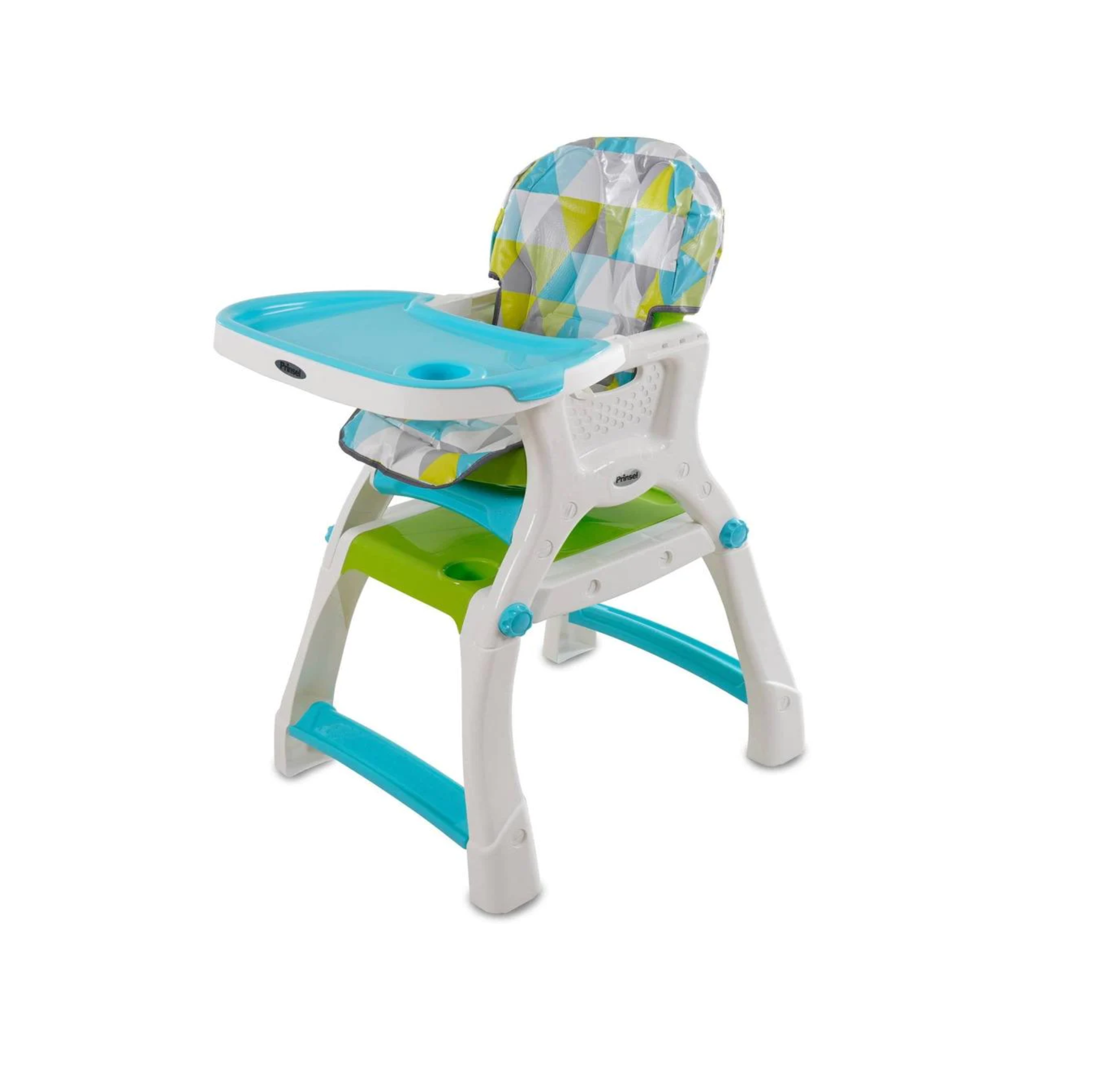 Foto 1 | Silla Alta Kinder City Triángulos 1055 Prinsel color Verde