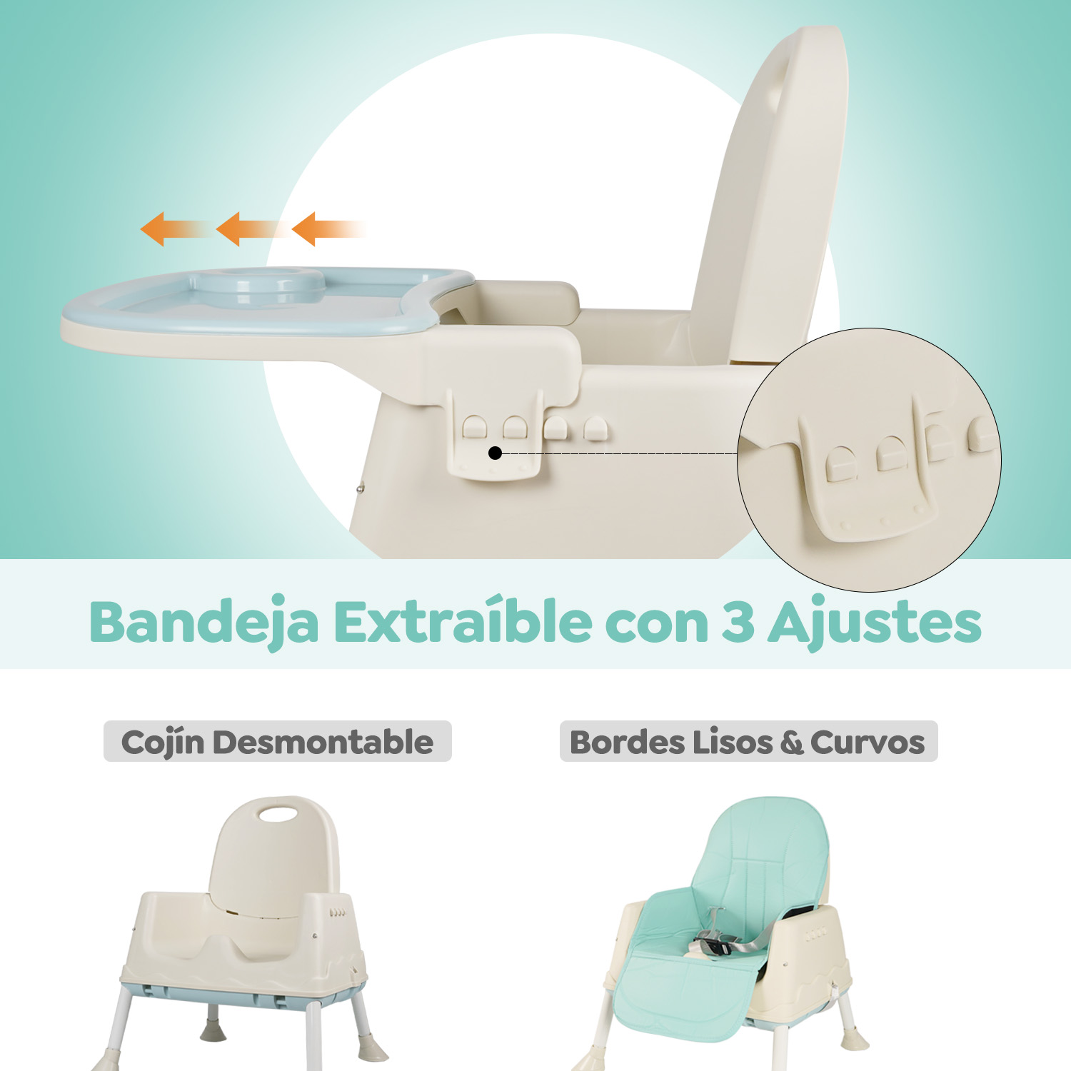 Foto 4 pulgar | Silla Periquera  7 en 1 Sangkee H100080 Multicolor 1 Pieza