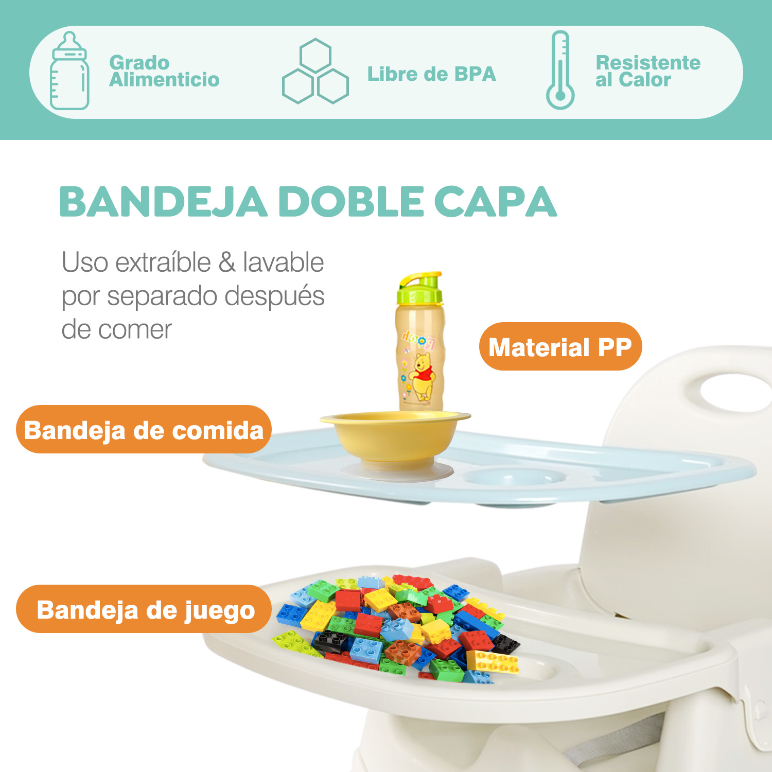Foto 5 pulgar | Silla Periquera  7 en 1 Sangkee H100080 Multicolor 1 Pieza