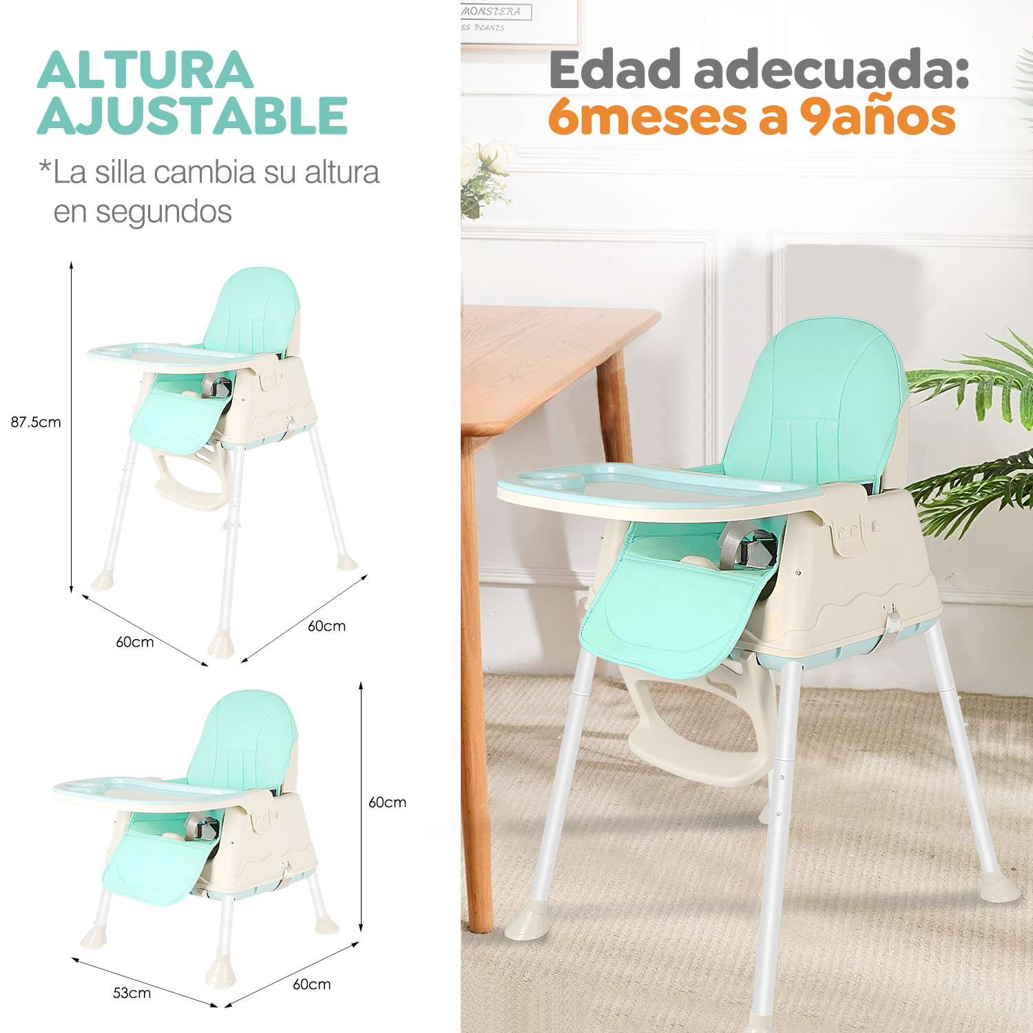 Foto 7 pulgar | Silla Periquera  7 en 1 Sangkee H100080 Multicolor 1 Pieza