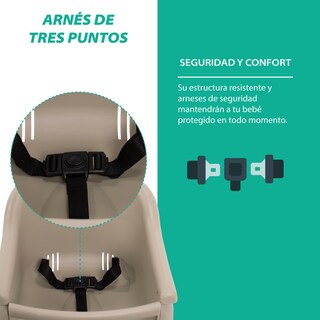 Foto 5 | Silla Alta Onof Spb-001 Periquera con Mesa Resistente y Llantas