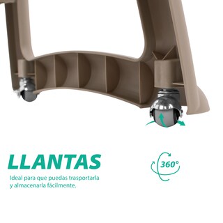Foto 6 | Silla Alta Onof Spb-001 Periquera con Mesa Resistente y Llantas