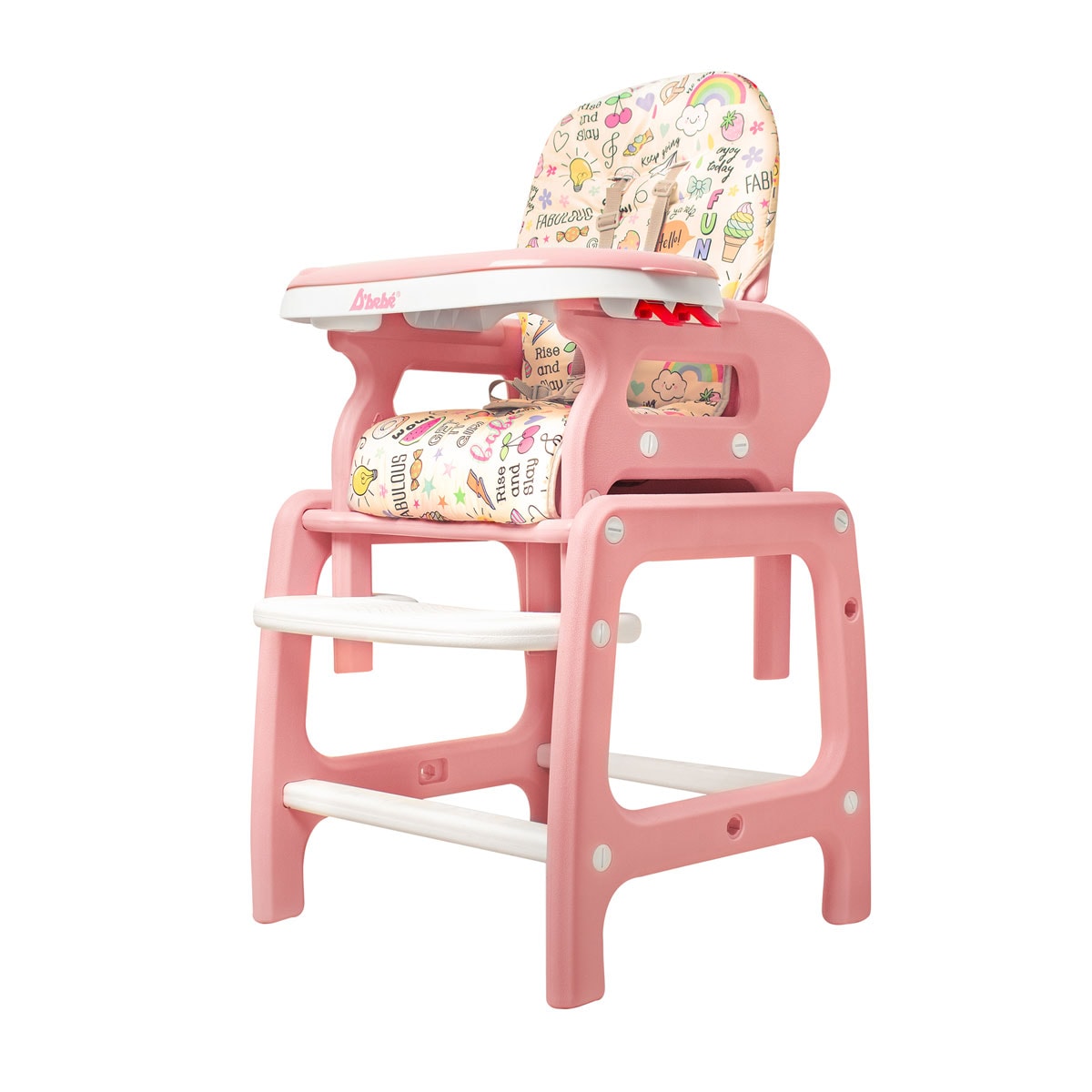 Silla Alta para Bebe D'bebé Multiconfort Rosa $1,754