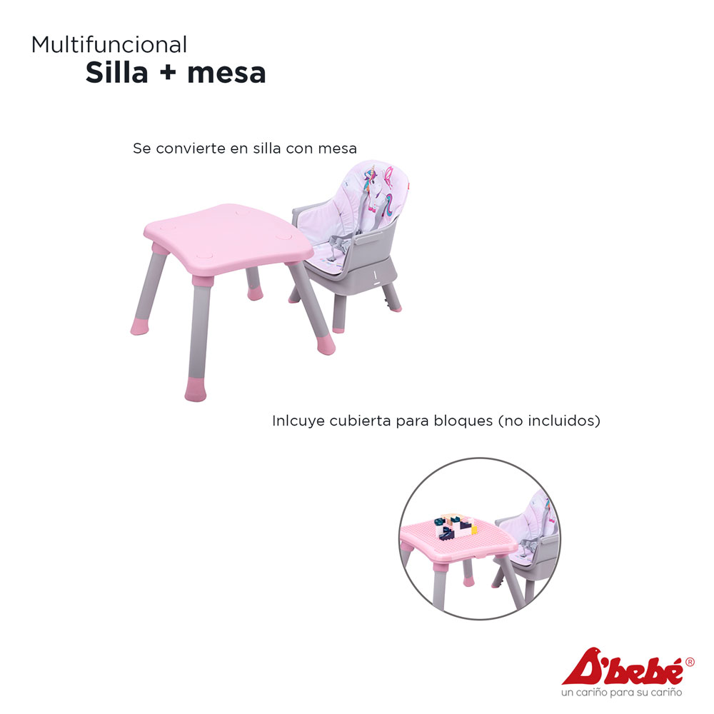 Foto 5 | Silla Alta D'bebé Grow With Me color Rosa