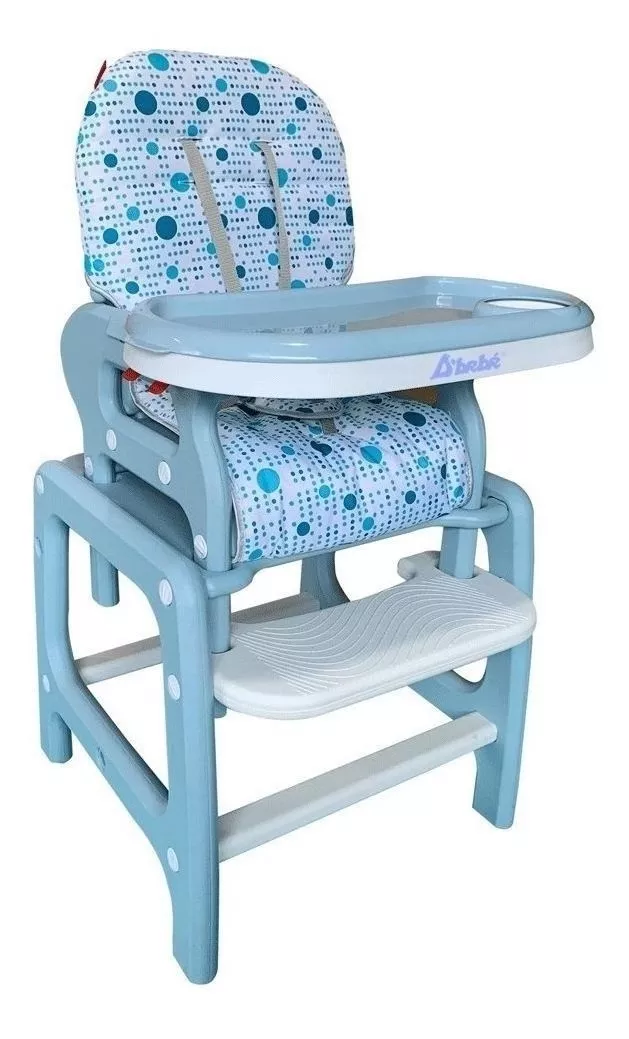 Foto 3 pulgar | Silla Alta para Bebe D'bebé Multiconfort Azul