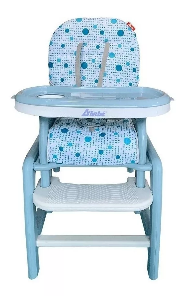 Foto 4 pulgar | Silla Alta para Bebe D'bebé Multiconfort Azul