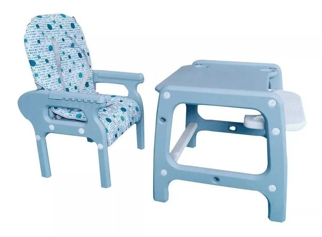 Foto 5 pulgar | Silla Alta para Bebe D'bebé Multiconfort Azul