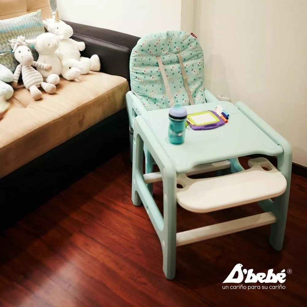 Foto 6 pulgar | Silla Alta para Bebe D'bebé Multiconfort Azul