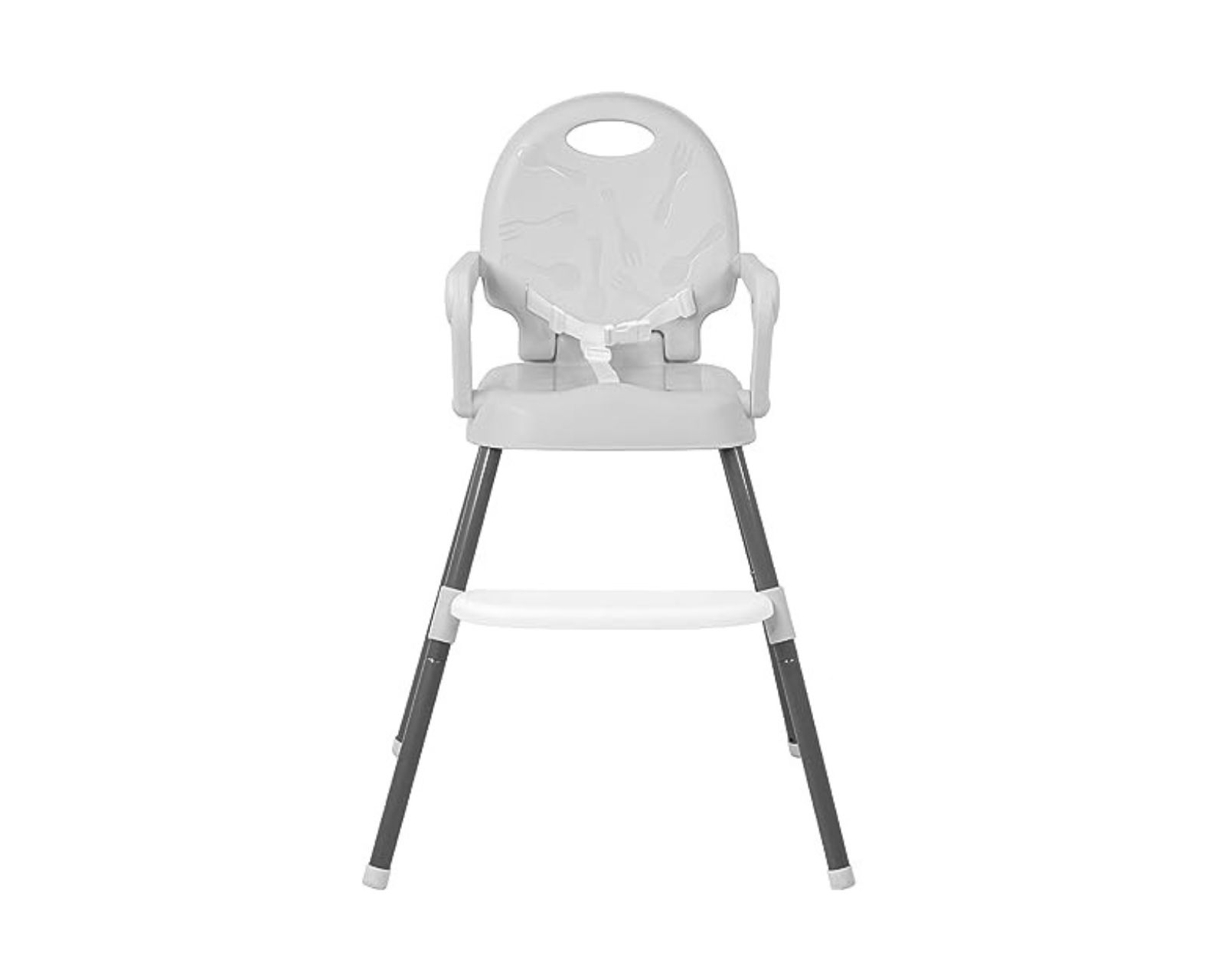 Silla Para Bebé Bluelander Silla Alta Ergonómica Color Gris Charola Desmontable Patas Ajustables Cinturón De Seguridad