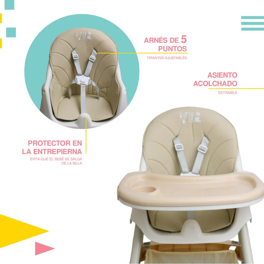 Foto 5 pulgar | Periquera Yei YI-PQCGN Beige Ajustable 2 en 1