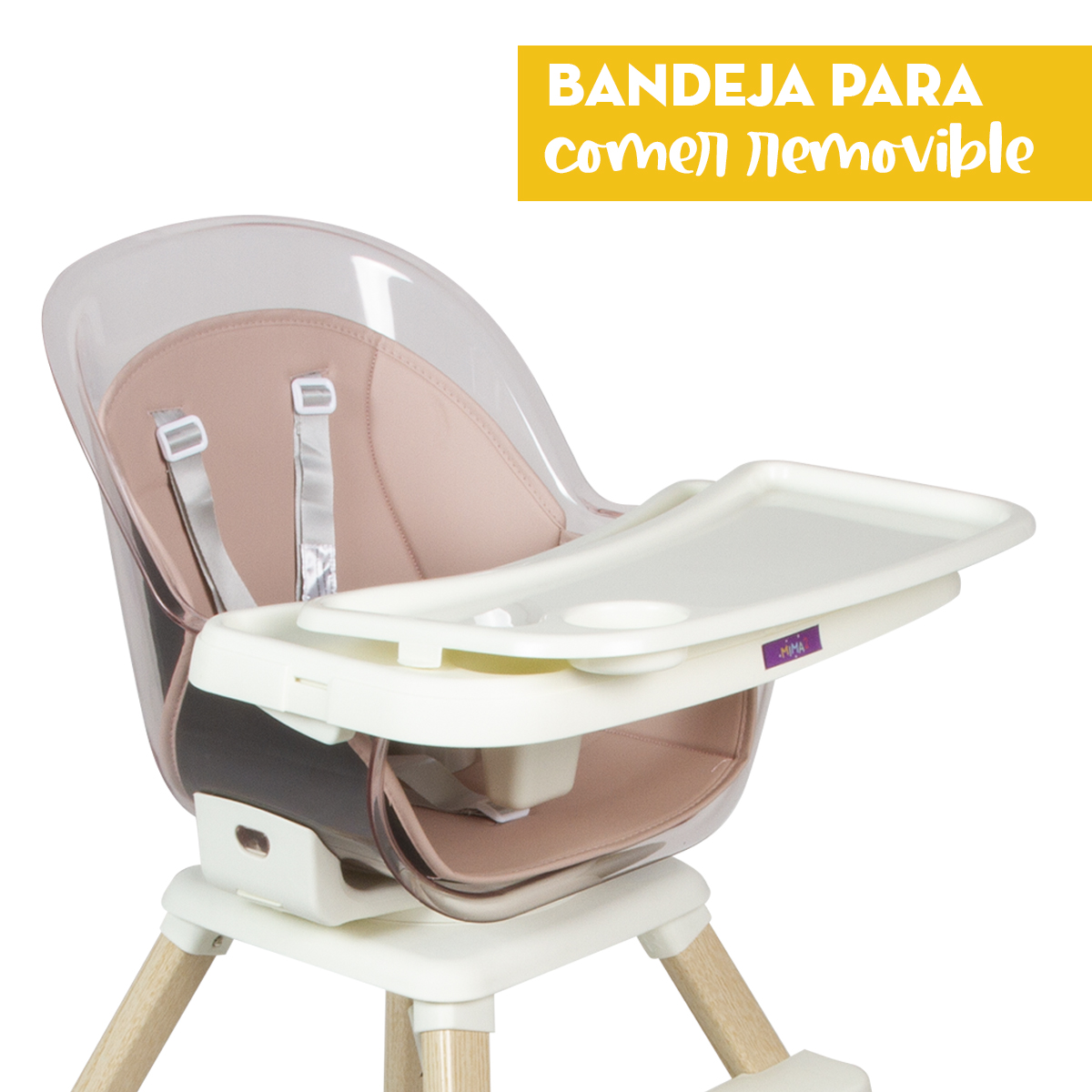 Foto 3 pulgar | Silla Periquera Alta Para Bebé Con Asiento Giratorio 360 Grados