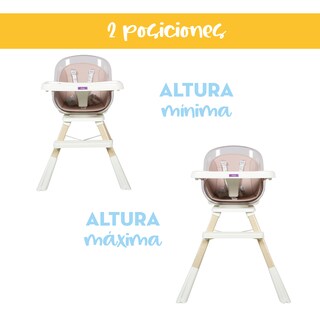 Foto 3 | Silla Periquera Alta Para Bebé Con Asiento Giratorio 360 Grados