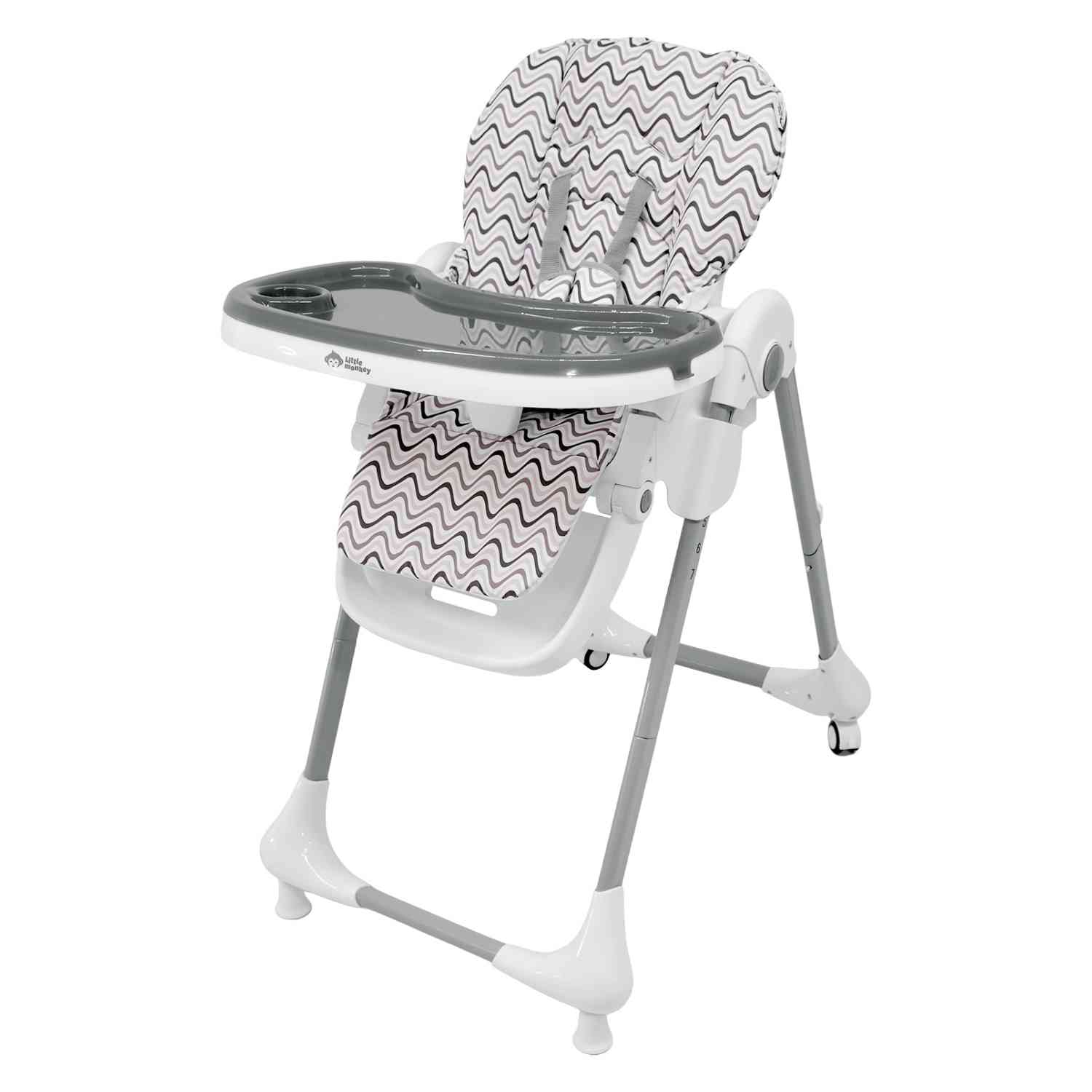 Foto 2 pulgar | Silla Periquera Little Monkey Gris Ajustable 6-36 Meses