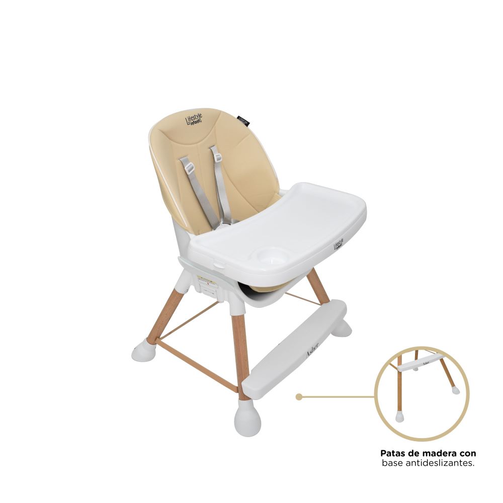 Foto 4 | Silla Alta Infanti Incluye Utensilios y Platos Asher Arena