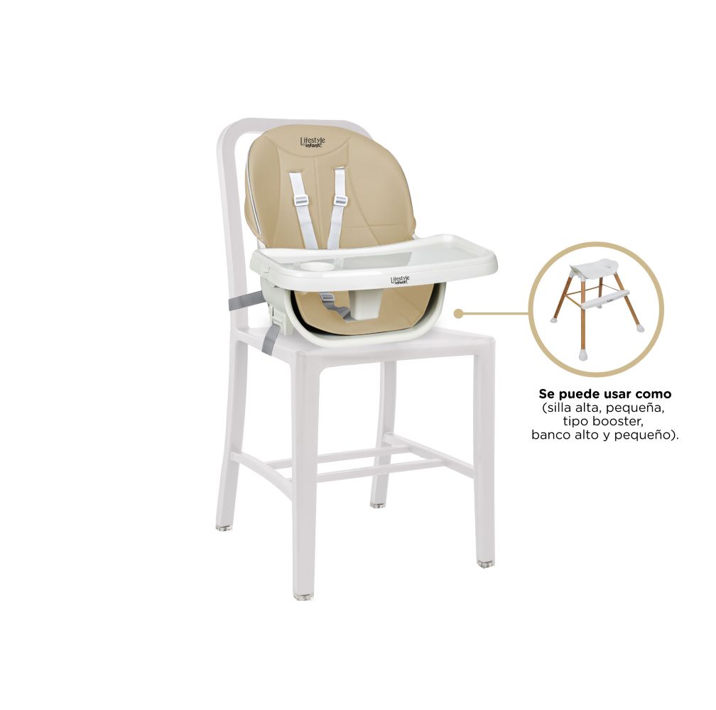 Foto 6 | Silla Alta Infanti Incluye Utensilios y Platos Asher Arena