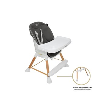 Foto 4 | Silla Alta Infanti con Utensilios y Platos Asher Gris