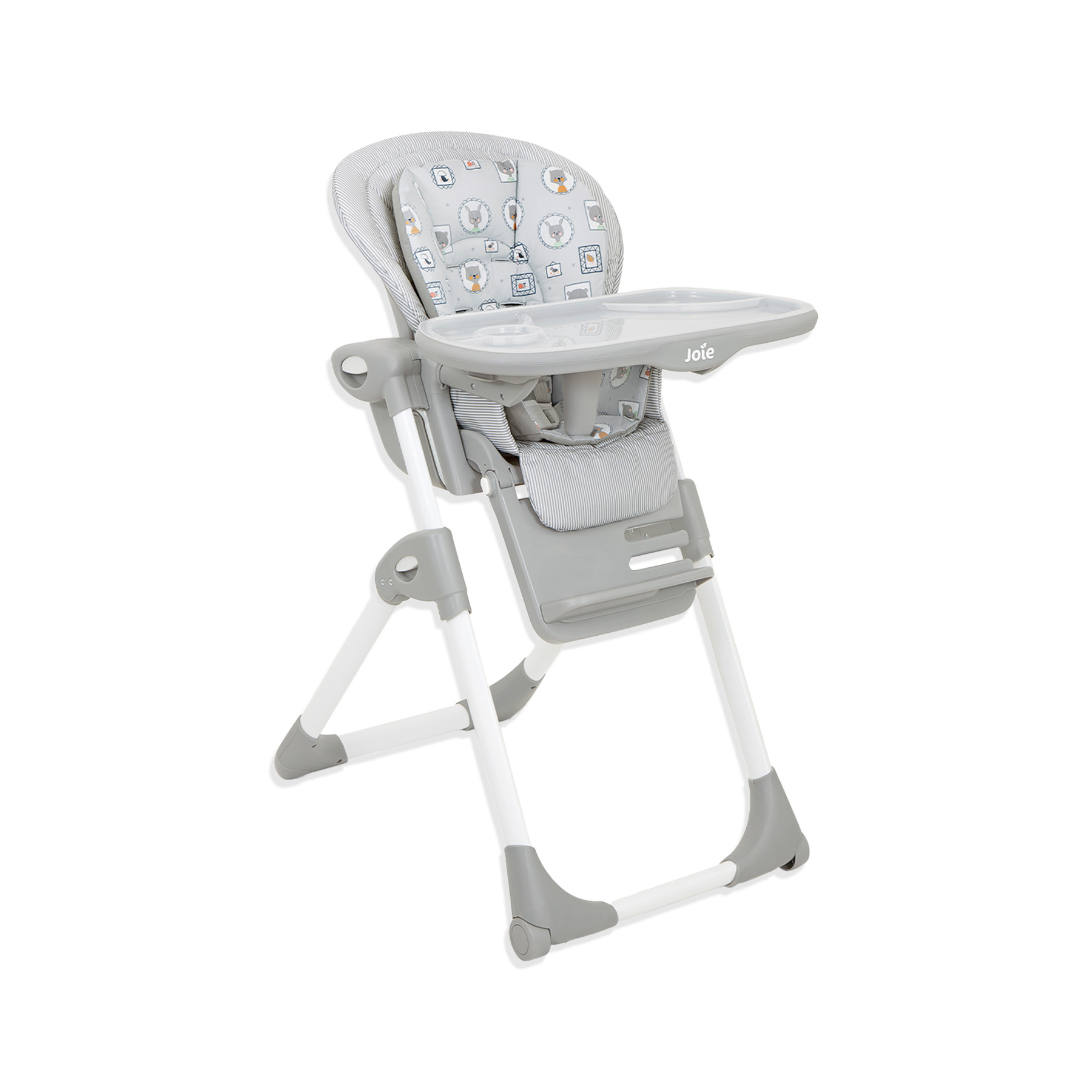 Silla Periquera Alta Joie Mimzy Snacker Alphabet Portátil para Bebé