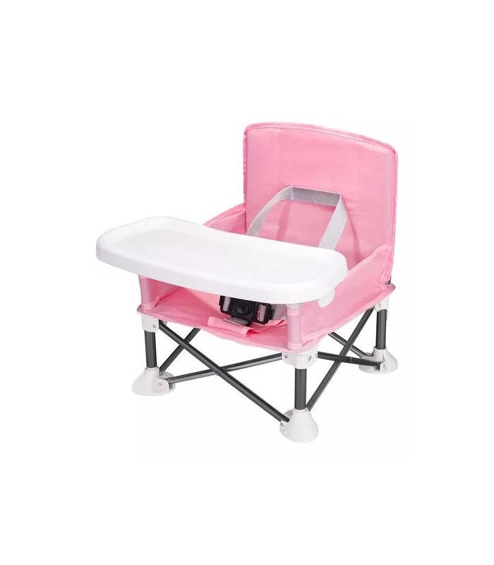 Foto 1 | Silla Periquera Portátil Plegable en Rosa para Bebés