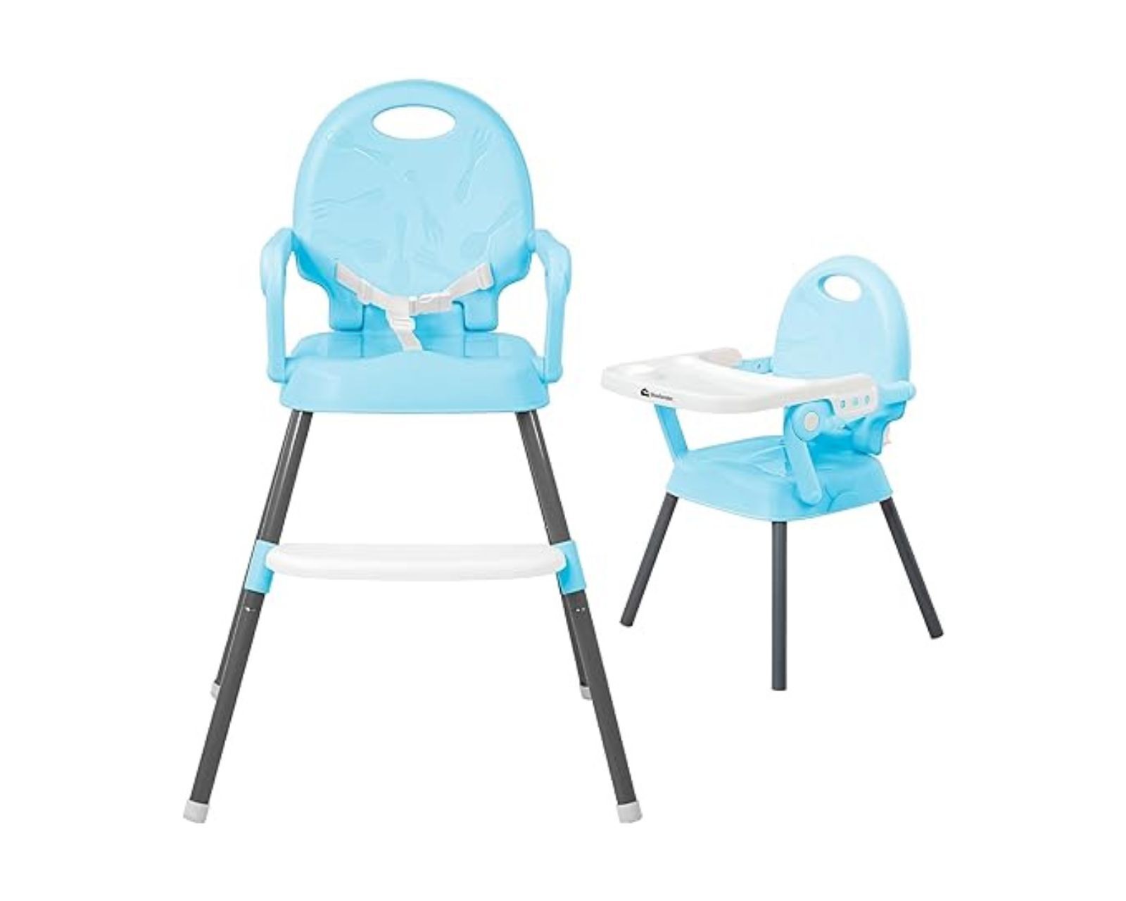 Foto 2 pulgar | Bluelander Silla Para Bebé, Periquera Para Bebé, Silla Desmontable Con Patas Ajustables De Altura, Cinturón D