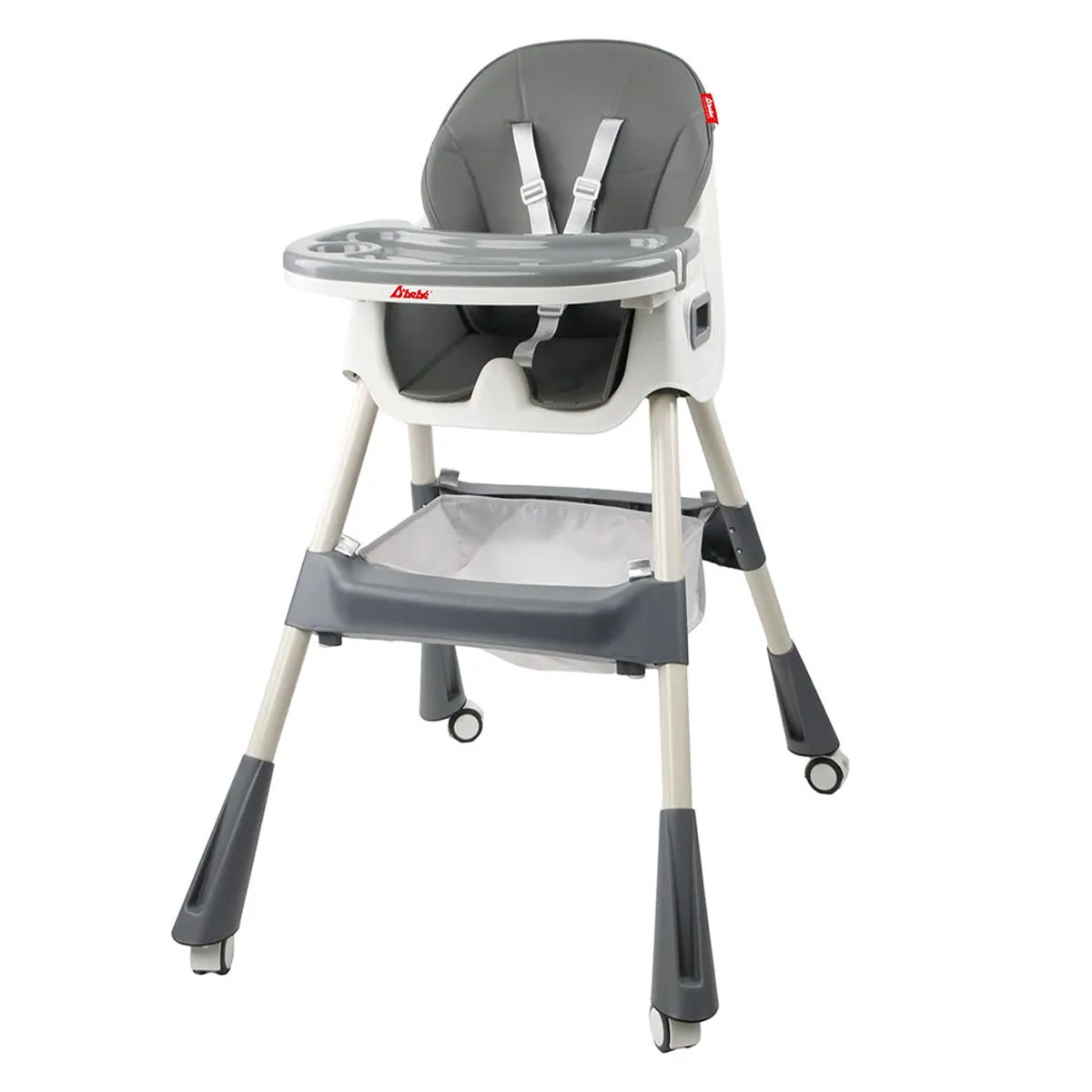 Silla Alta 3 en 1 Eat & Rock para Bebés en Gris