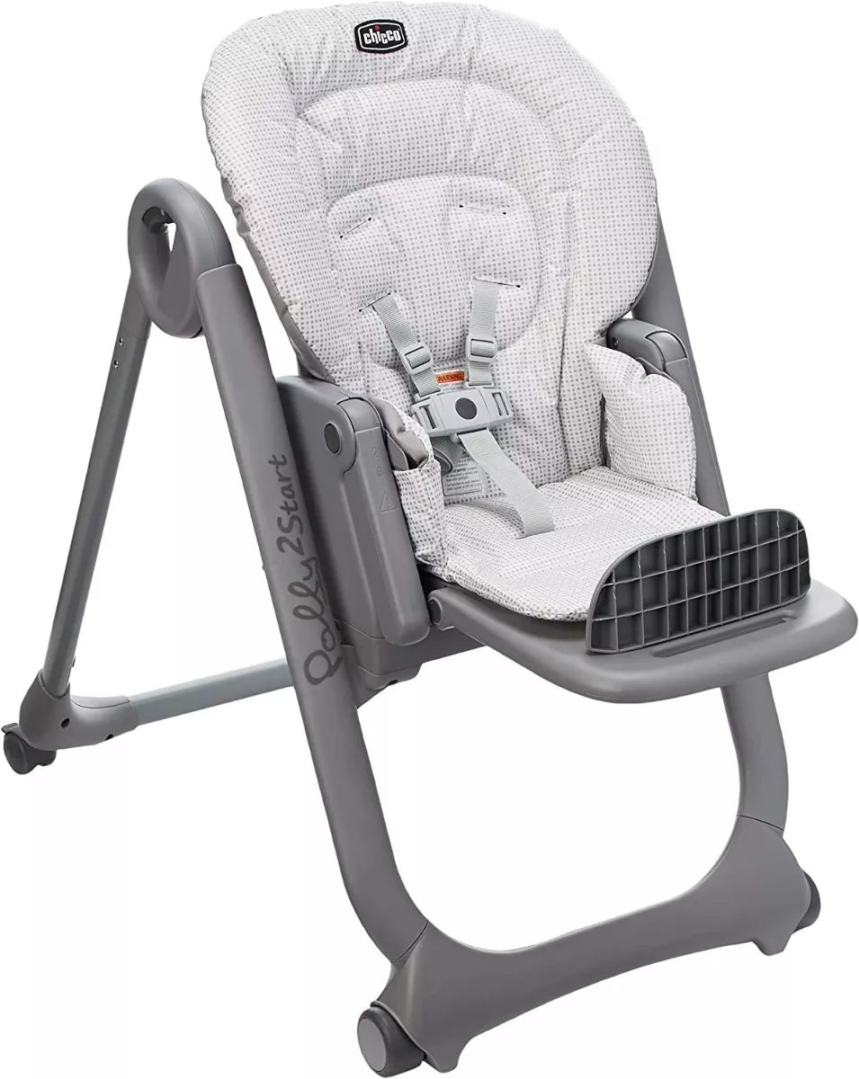 Foto 5 pulgar | Silla Periquera para Bebé Chicco Gris Polly2start Ajustable Reclinable