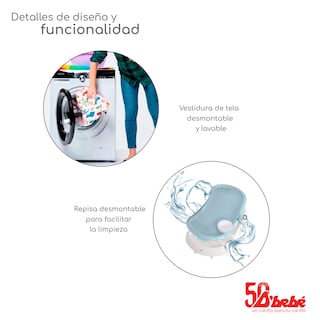 Foto 4 | Silla Alta Periquera D'bebé Multiconfort Azul