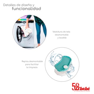 Foto 4 | Silla Alta Periquera D'bebé Multiconfort Verde Menta