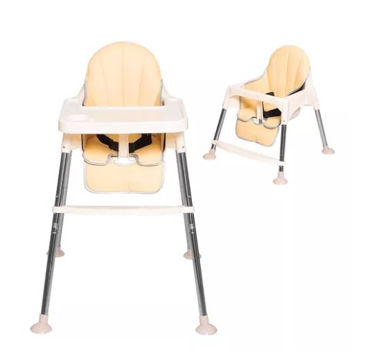 Foto 2 pulgar | Silla Alta de Bebé 2 en 1 Wünd con Charola Altura Ajustable Beige