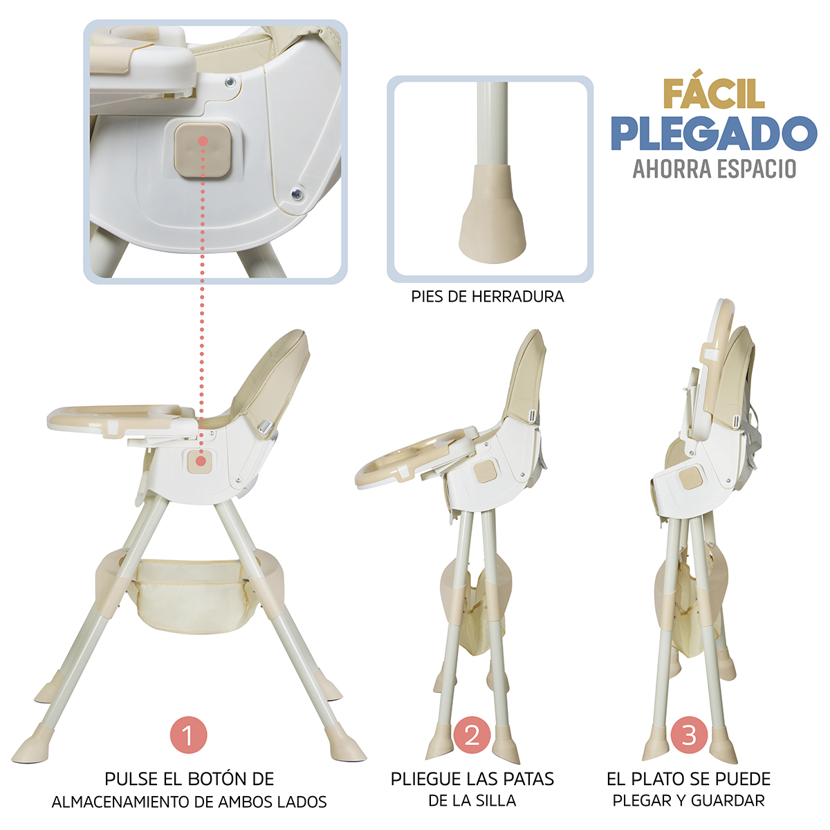 Foto 5 | Silla Periquera Bebé Ag Box 2 En 1 Plegable