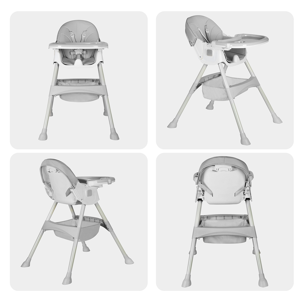 Foto 3 | Silla Periquera Bebé Ag Box 2 En 1 Plegable Gris