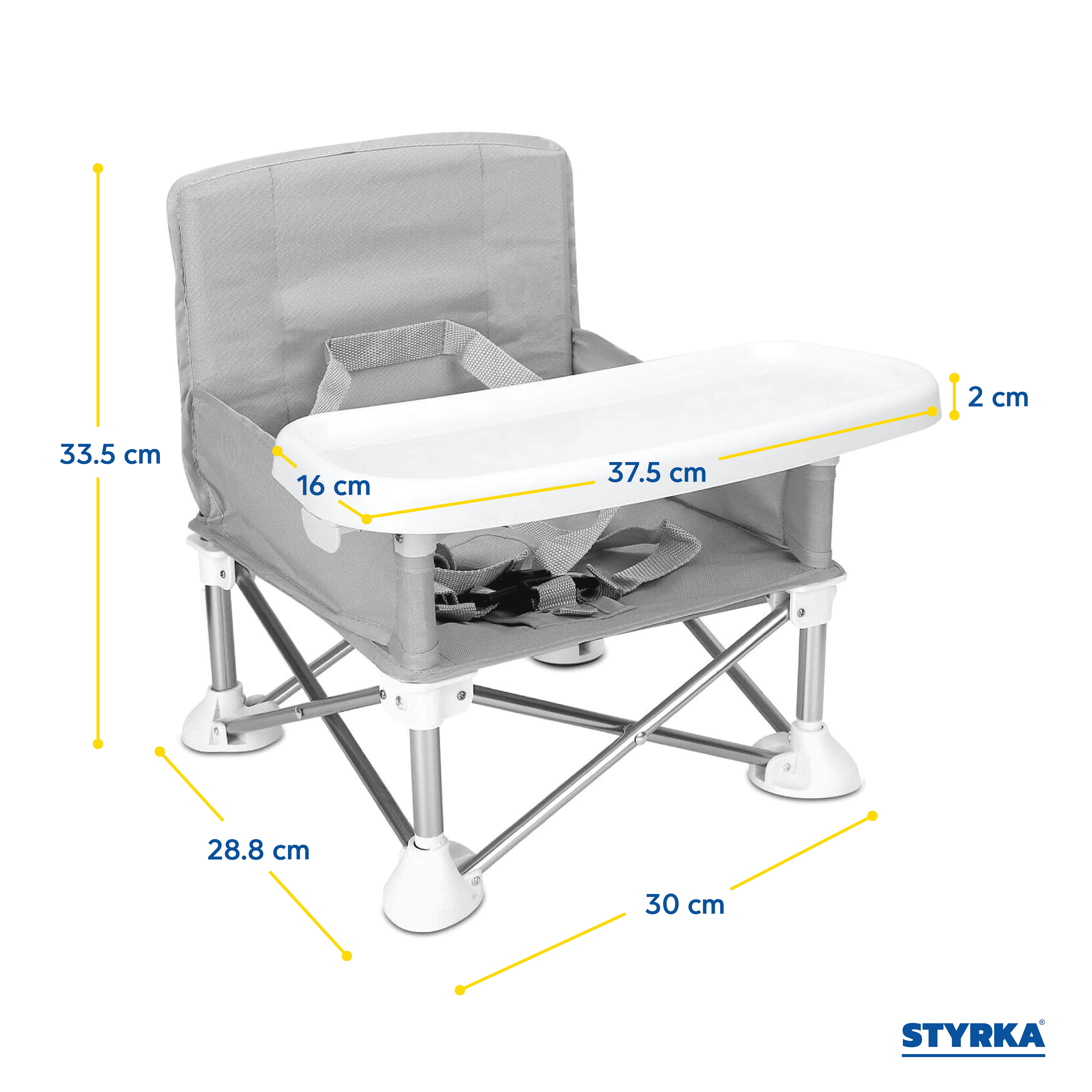 Foto 4 pulgar | Silla Periquera Para Bebe Styrka Portátil Plegable