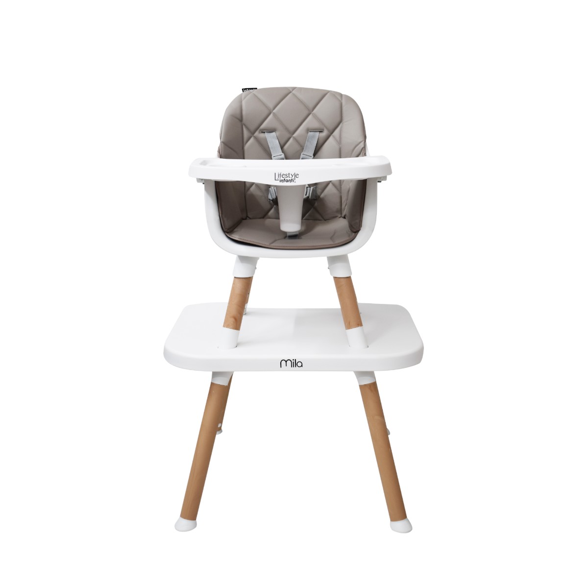 Foto 3 pulgar | Silla Alta Lifestyle By Infanti Mila Gris 6 en 1