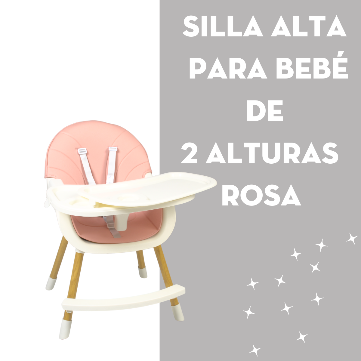 Foto 3 pulgar | Silla Alta Mima2 Rosa para Bebé