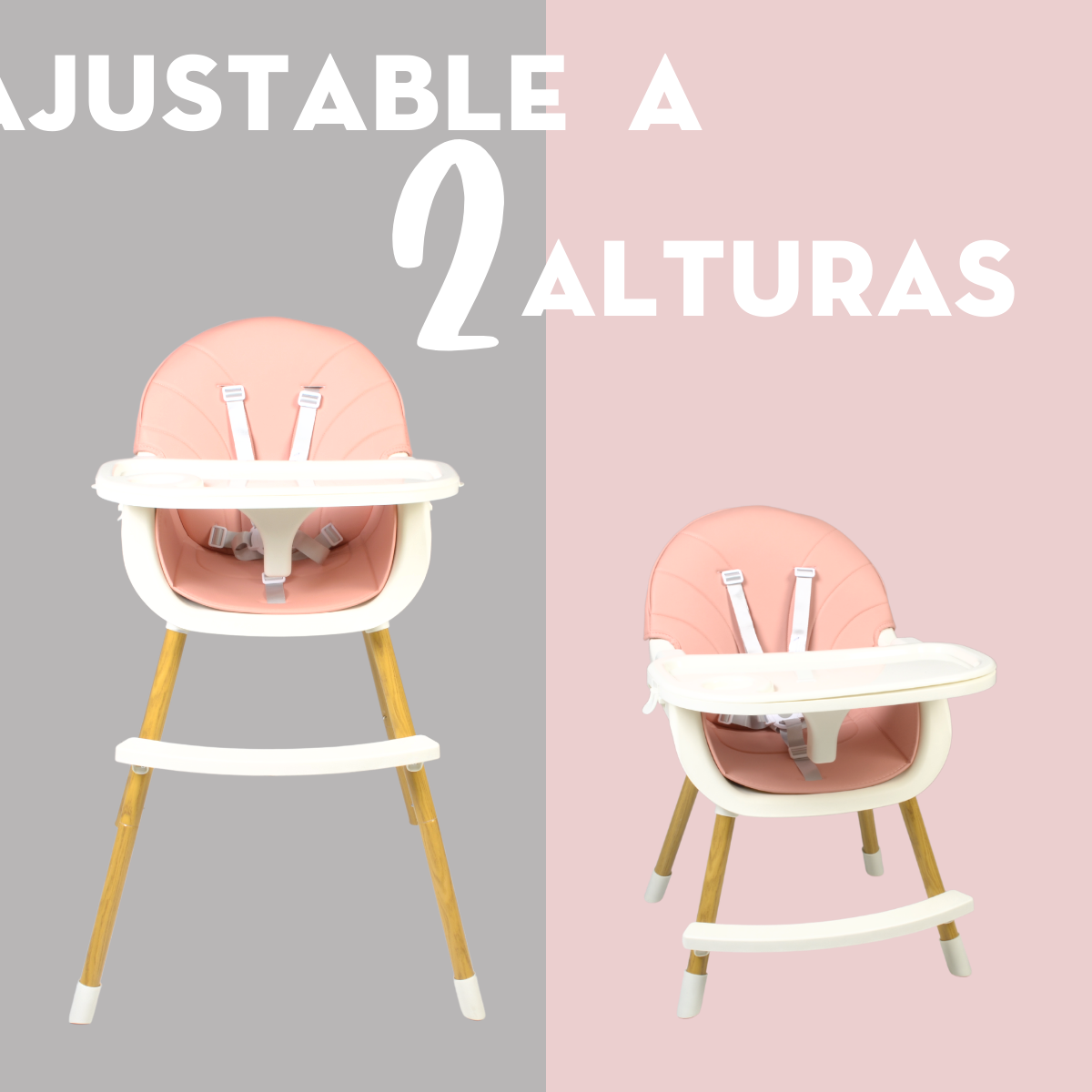 Foto 5 pulgar | Silla Alta Mima2 Rosa para Bebé